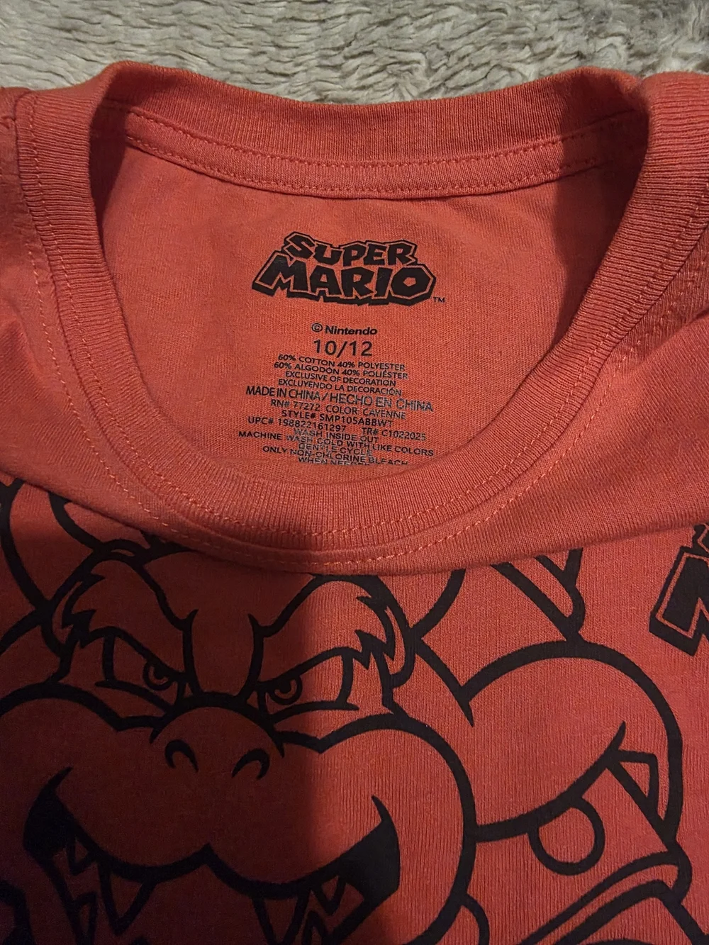 Nintendo Super Mario Mario Luigi Bowser Sleeveless Graphic Tank Top Boys 10/12